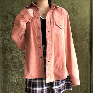 PINK LEATHER JACKET